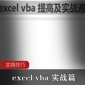 办公软件实用《excel_vba_提高及实战遍》